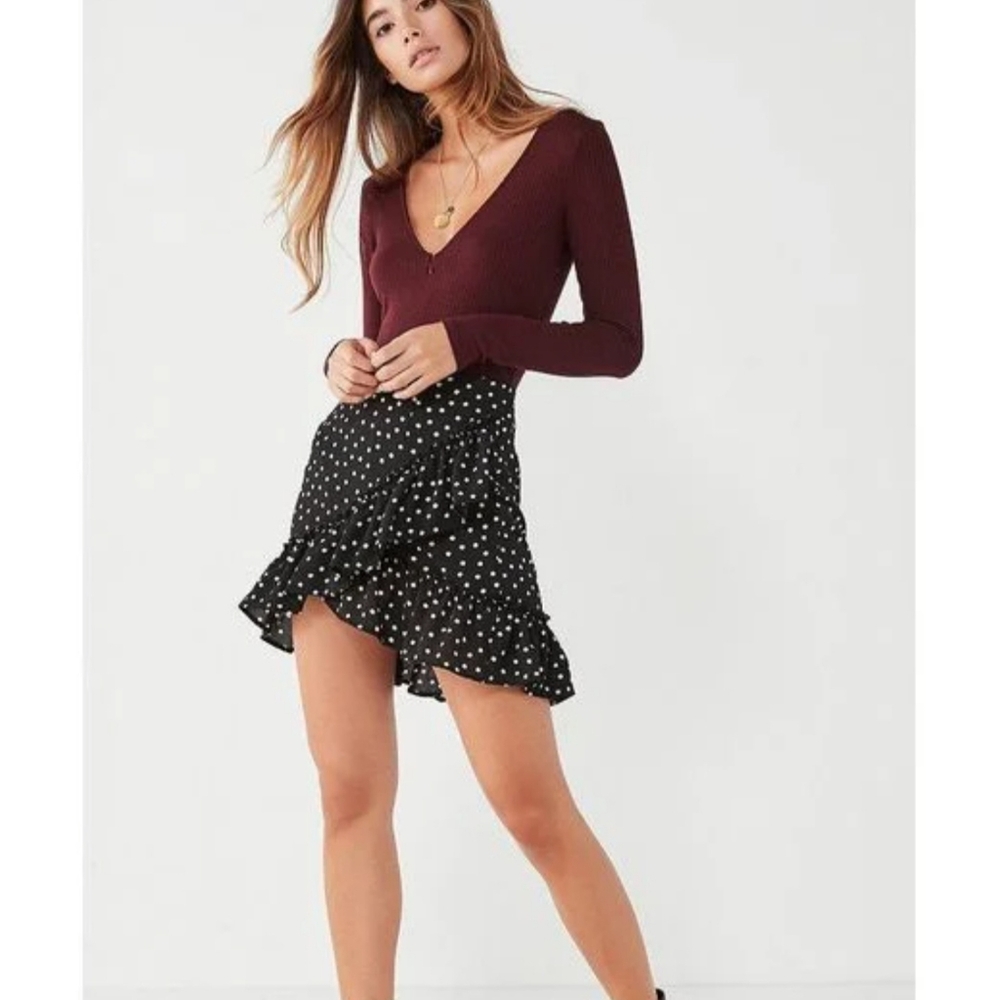 Urban Outfitters Ruffle Hem Skirt